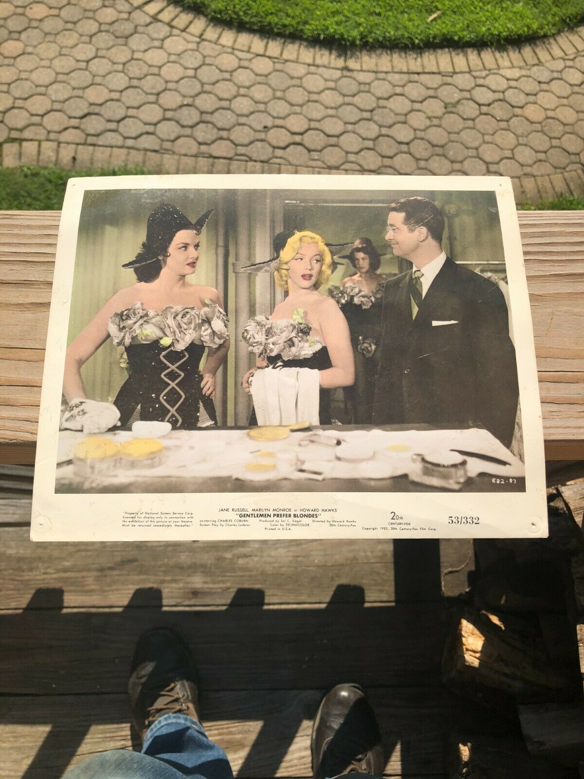 Gentlemen Prefer Blondes Lobby Card Photo  1953 Marilyn Monroe Jane Russell