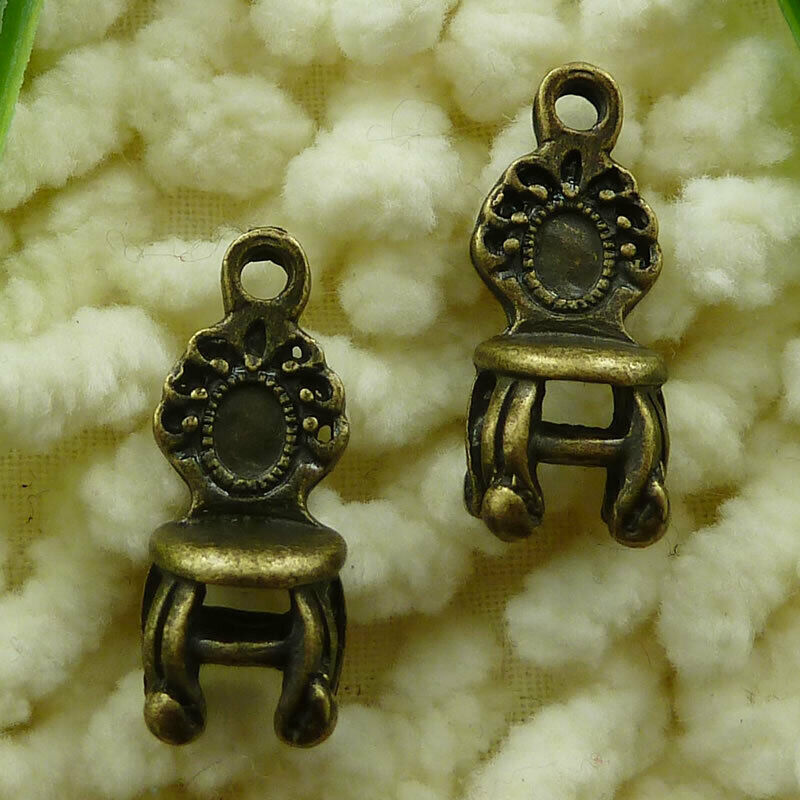 180 Pcs Bronze Plated Chair Charms Pendant 22x9mm S1321 Diy Jewelry Making