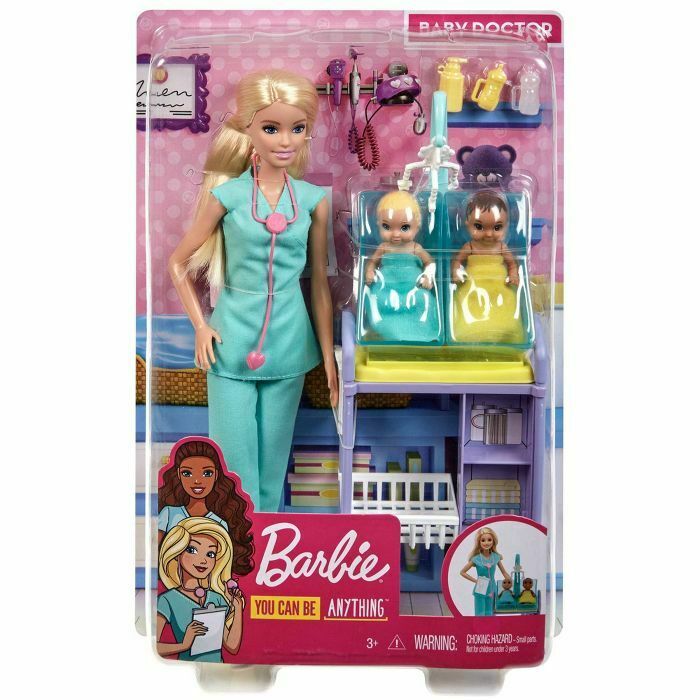 Barbie Baby Dr Play-set Barbie 2 Babies **new*
