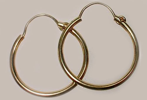 Quality Usa Genuine 14kt Gf 16mm Top Wire Hoop Earrings