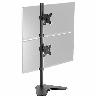 Vivo Dual Lcd Monitor Desk Vertical Stand Mount | Fits 2 Screens Up To 30"