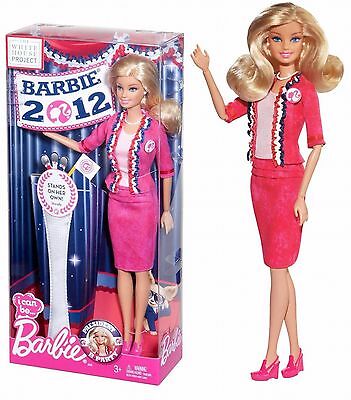 Barbie I Can Be President Blonde Doll White House Project 2011 X5323 Doll New