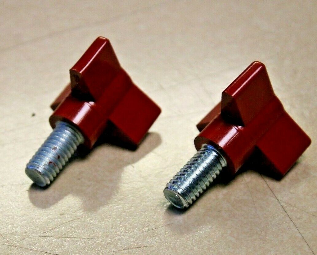 Qty 2 Ammco 6854 Red Tri-wing Knob For 3000, 4000 & 4100 Brake Lathe