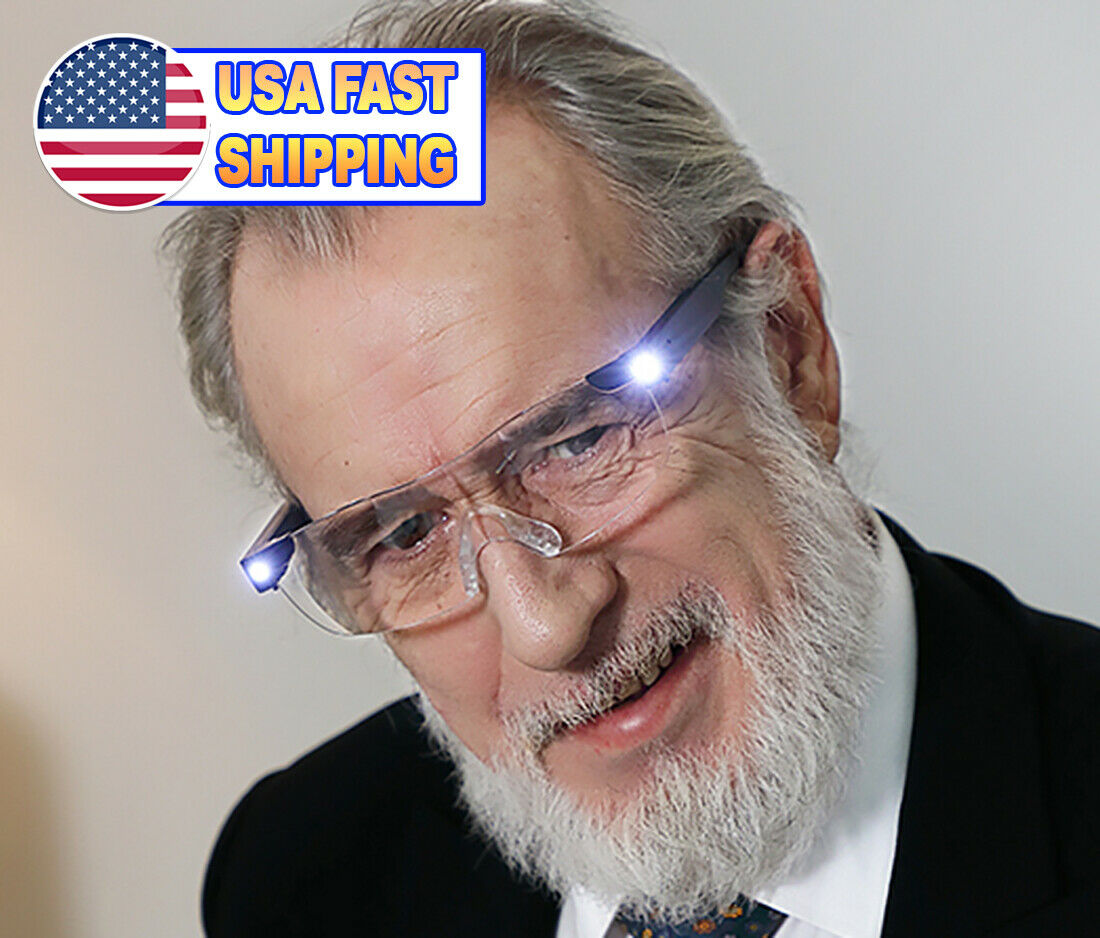 Magnifying Glasses Led Light Vision Eye Sight Enhancing 160% Magnifcation Usb