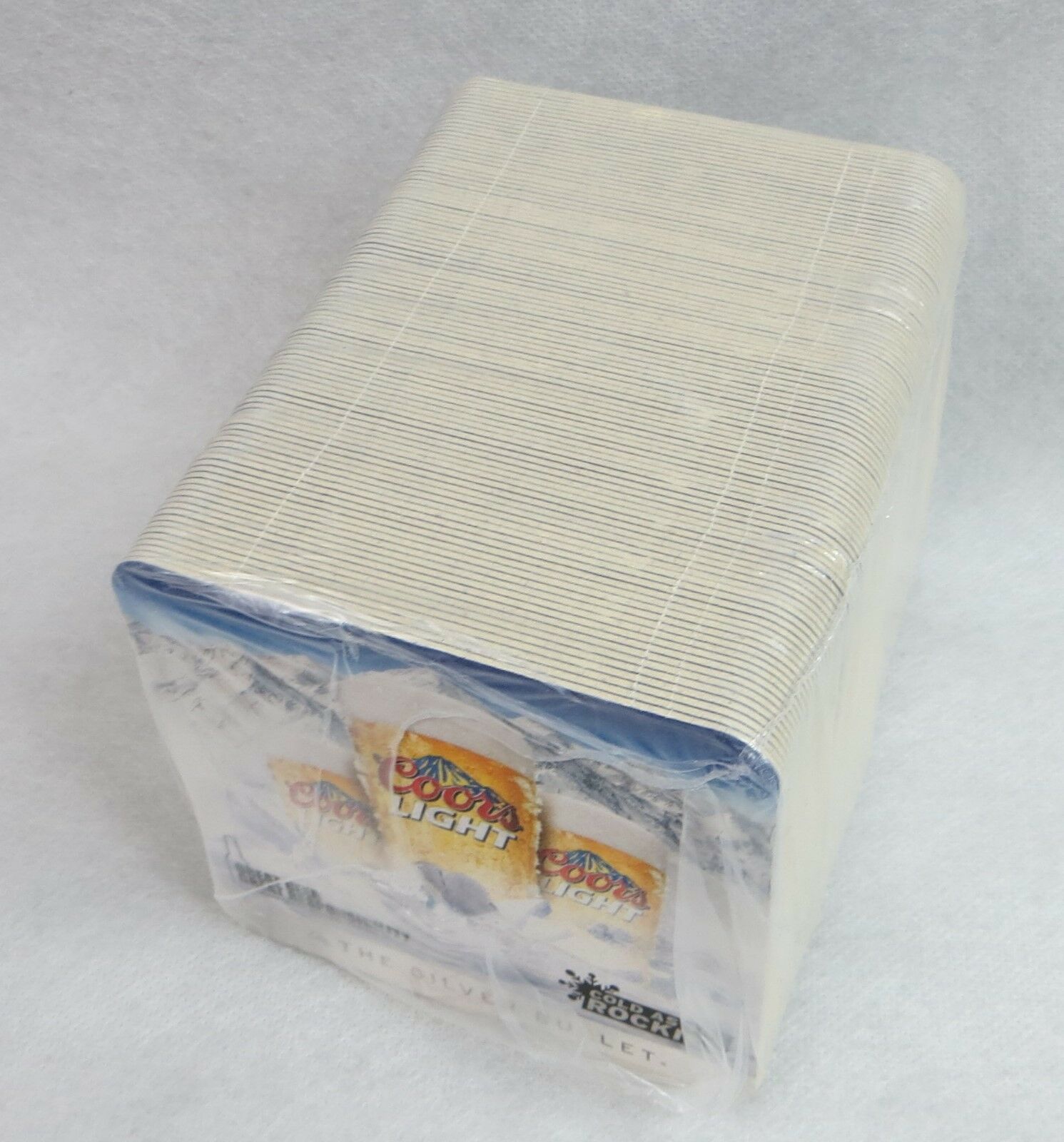 100 Coors Light Paper Coasters Man Cave Bar Supplies Beer Silver Bullet