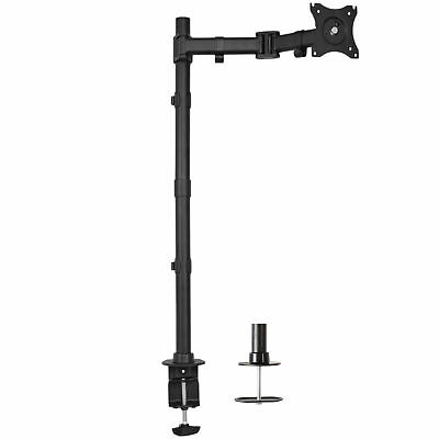 Single Monitor Desk Mount Extra Tall Fully Adjustable Stand For Up To 32" Screen